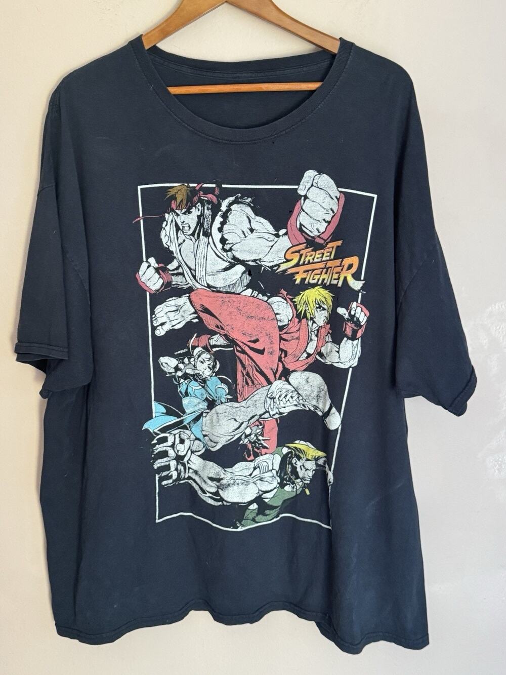 Street Fighter Graphic T-Shirt 3XL Video Games *Flawed*